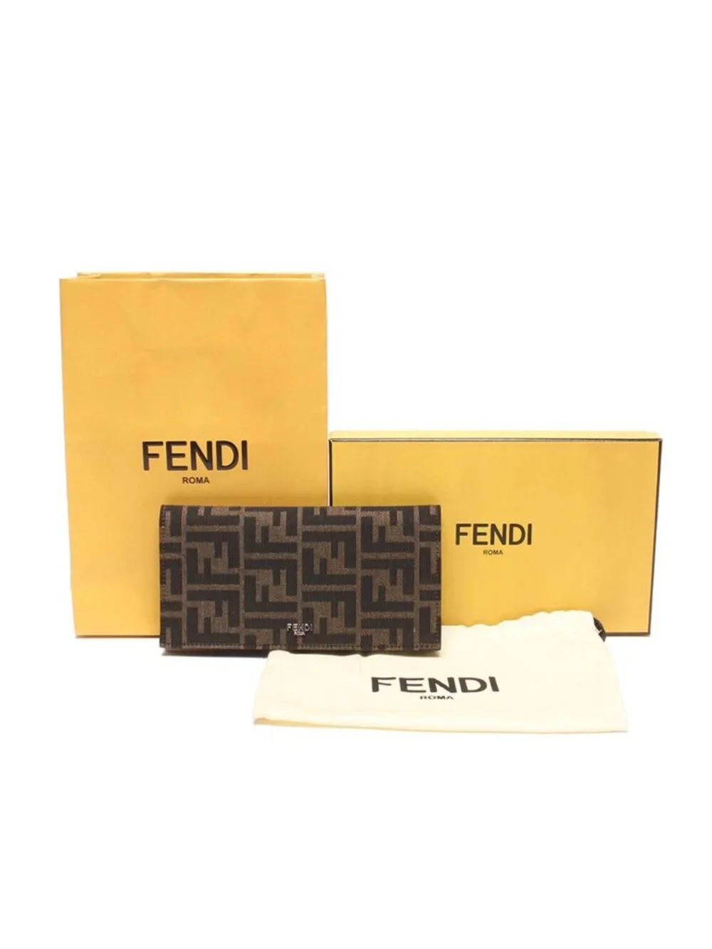 Fendi Wallet Zucca Brown